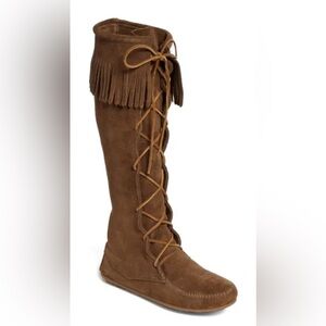 Aldo Tall Suede Lace-up Boots size 7